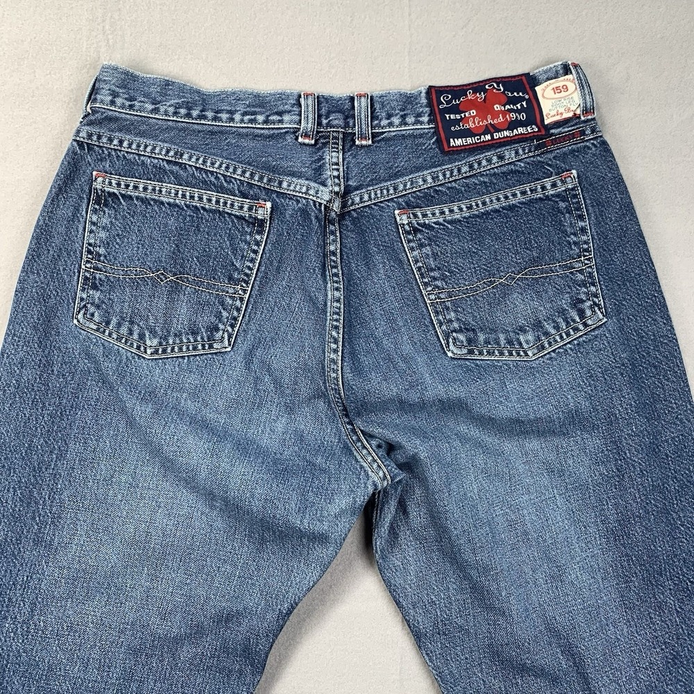 Lucky Brand Jeans Women 14/32 Blue Low Rise Bootleg Button Fly 159 Made in USA - Picture 6 of 10